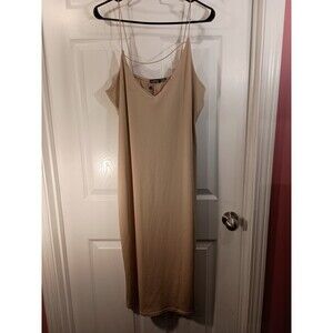 Boohoo Dress Size 18 Light Brown Sleeveless